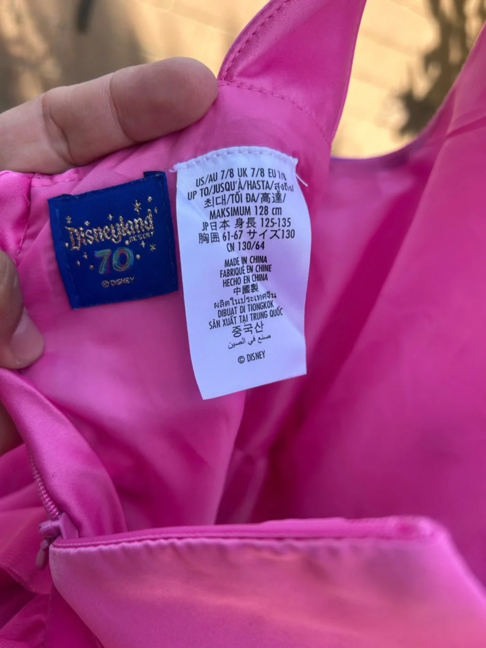 Disneyland resort 70th anniversary Rainbow Tulle Party Dress for Girls